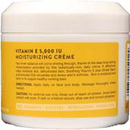Vitamin E Creme 5,000 IU Pure, Natural and Organic
