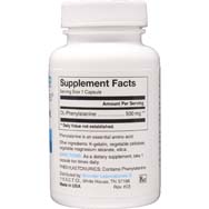 DL-Phenylalanine 500 MG Free Form Amino Acid