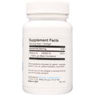 Beta Carotene Vitamin A 25,000 IU