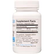 Chelated Potassium Gluconate - 99 mg of Elemental Potassium