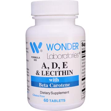 Vitamins A, D, E & Lecithin with Beta Carotene