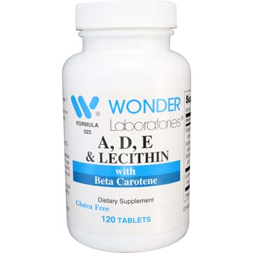 Vitamins A, D, E & Lecithin with Beta Carotene