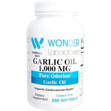Garlic Oil 1000 mg | Pure Odorless Garlic Oil