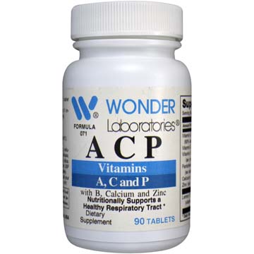 A C P | Vitamins A,C, and P w/ B, Calcium and Zinc