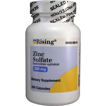 Zinc Sulfate - Heptahydrate Equivalent 220 mg