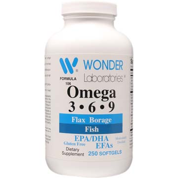 Omega 3·6·9 Flax Borage Fish Oils - EPA/DHA