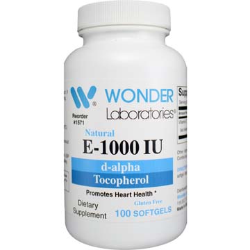 Natural E-1000 IU | d-alpha Tocopherol