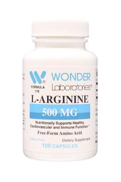 L-Arginine 500 mg Free Form Amino Acids