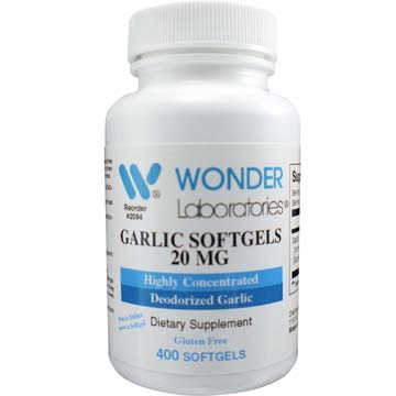 Garlic Softgels Odor Free