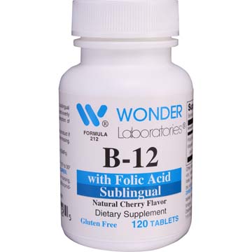 B-12 with Folic Acid | Sublingual | Cherry Flavor