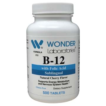 B-12 with Folic Acid | Sublingual | Cherry Flavor