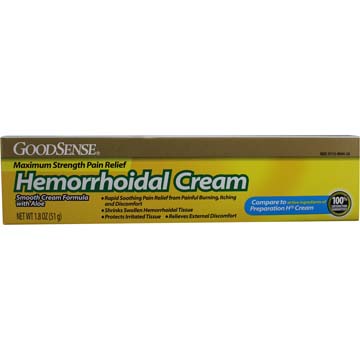 Hemerrhoidal Cream w/ Aloe - Maximum Strength Pain Relief