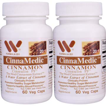 CinnaMedic™ Cinnamon | Cinnulin PF® (2 Bottle Pk)