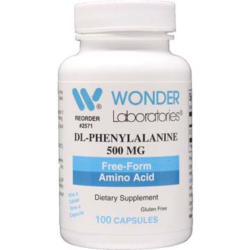 DL-Phenylalanine 500 MG Free Form Amino Acid