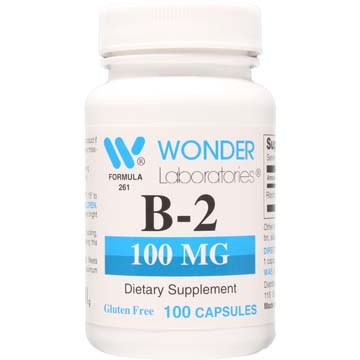 B-2 100 mg | Vitamin B2 - Riboflavin