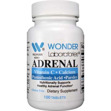Adrenal w/ Vitamin C, Calcium, Pantothenic Acid and Parsley