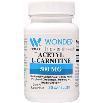 Acetyl L-Carnitine 500 mg | Healthy Heart & Brain Function