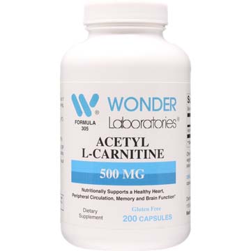 Acetyl L-Carnitine 500 mg | Healthy Heart & Brain Function