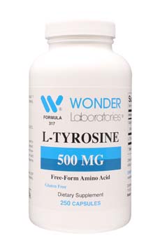 L-Tyrosine 500 mg | Free-Form Amino Acid