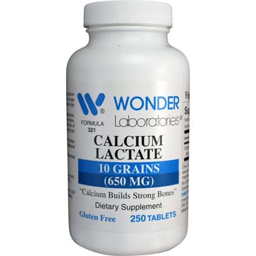 Calcium Lactate - 10 Grains | 650 mg