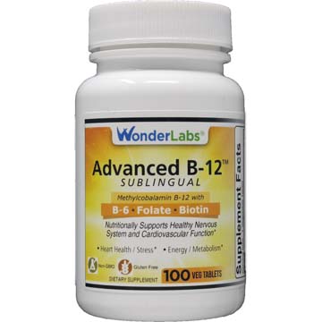 Advanced Vitamin B-12 Sublingual | B-6 - Folate - Biotin