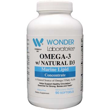 Omega-3 with Natural D3 Fish Oil 1200 mg