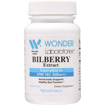 Bilberry Extract - Equivalent to 1500 mg Bilberry