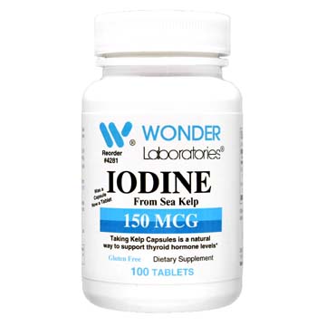 Iodine from Kelp 150 mcg