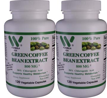 Pure Green Coffee Bean Extract 800mg | Ships FREE*