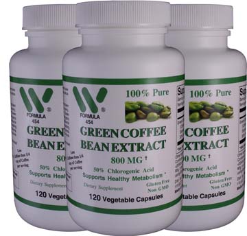 Green Coffee Bean Extract 800mg (Ships FREE* + Ketones)