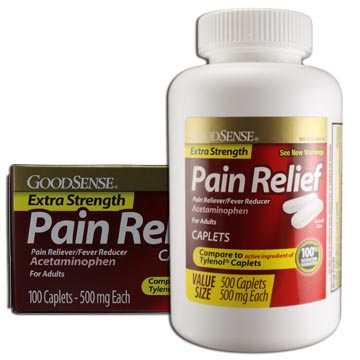 Extra Strength Pain Relief 500 mg (Free 100 ct Box Offer)
