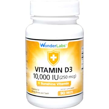 Vitamin D-3 10,000 IU | Non-Oily-Dry