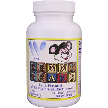 Benny Bears Fruit Flavored Chewable Multi-Vitamin & Mineral