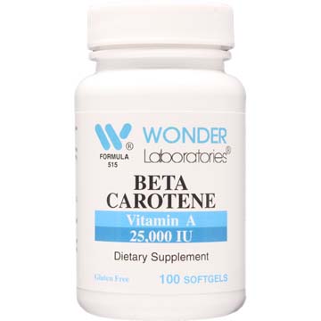 Beta Carotene Vitamin A 25,000 IU