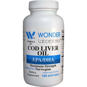 Cod Liver Oil - EPA/DHA | Maximum Strength Norwegian