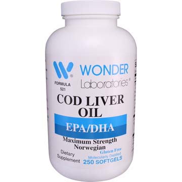 Cod Liver Oil - EPA/DHA | Maximum Strength Norwegian