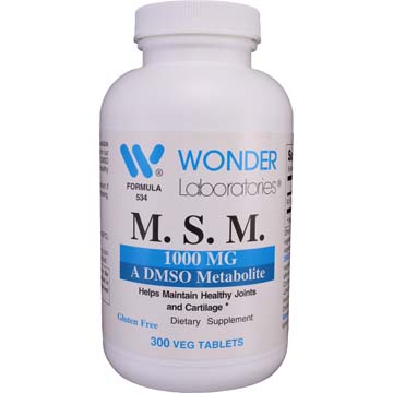 M.S.M. 1000 MG - A DMSO Metabolite