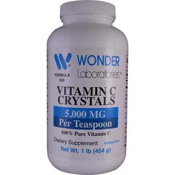 Vitamin C Crystals | 5000 mg Per Teaspoon