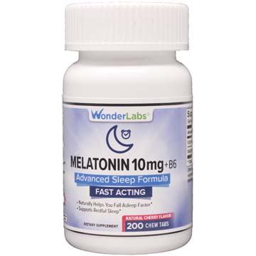 Chewable Melatonin 10 mg plus B6