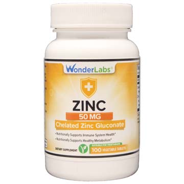 Zinc 50 mg | Chelated Zinc Gluconate