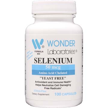 Selenium 50 mcg | Amino Acid Chelated "Yeast Free"