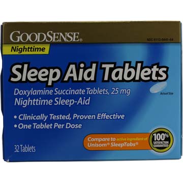 Sleep Aid Tablets - Doxylamine Succinate Tablets 25mg
