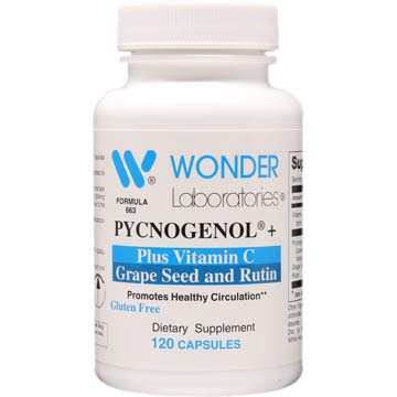 Pycnogenol® + | Plus Vitamin C, Grape Seed and Rutin