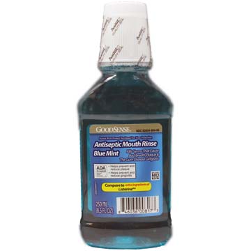 Antiseptic Mouth Rinse - Blue Mint Flavor by GoodSense