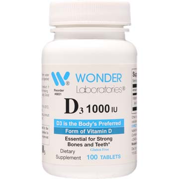 Vitamin D3 1000 IU | Non-Oily Dry