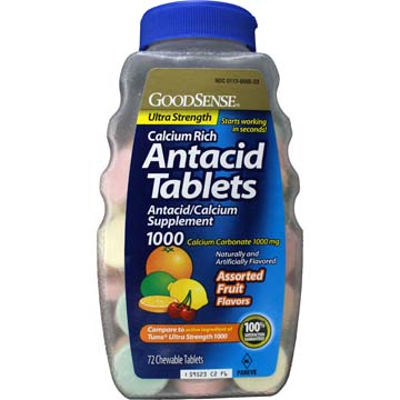 TUMS Comparable Antacid Tablets Assorted Fruit Ultra Strength