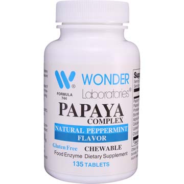 Papaya Complex Chewable | Food Enzymes (Peppermint Flavored)