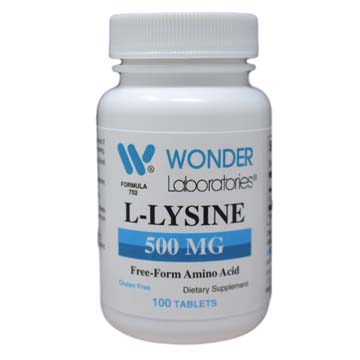 L-Lysine 500 mg | Free-Form Amino Acid