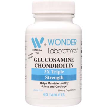 Glucosamine 750 mg Chondroitin 600 mg 3X Triple Strength