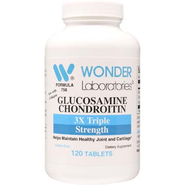 Glucosamine 750 mg Chondroitin 600 mg. 3X Triple Strength